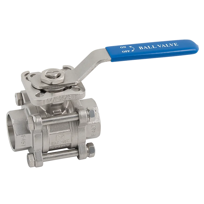 1 1/2 SW 3PC D/MNT SS FULL BORE B/V