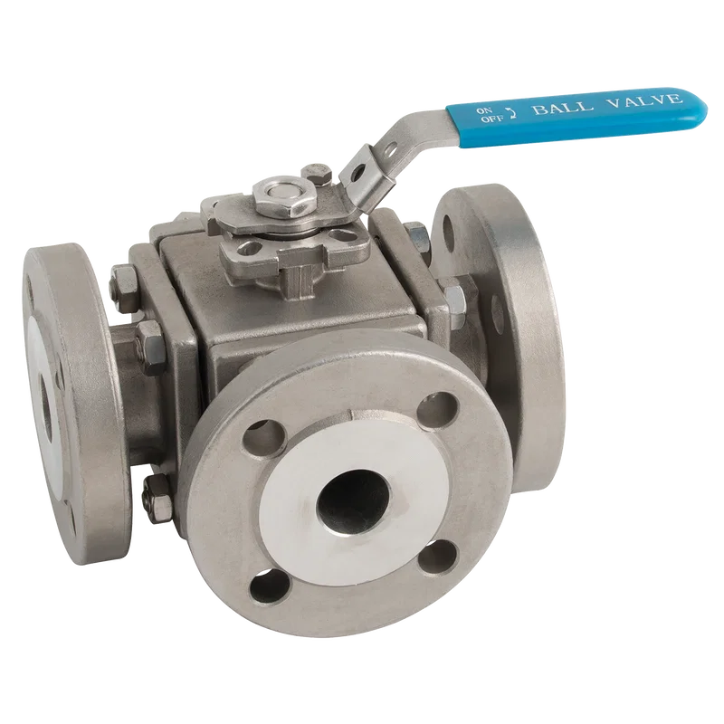PN16 FLANGE D/MNT SS 3W L-PRT FBBV