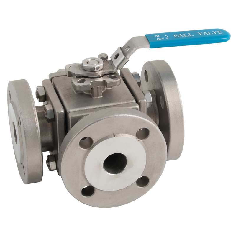 PN16 FLANGE D/MNT SS 3W L-PRT FBBV
