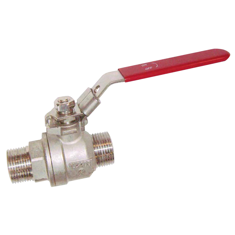 1 BSP 2 Piece Stainless Steel Lockable