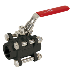 1 BSP 3 PIECE CARBON ST BALL VALVE PN40
