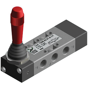 VALVE BLK LEVER3 POSITION OPEN CTR 1/8