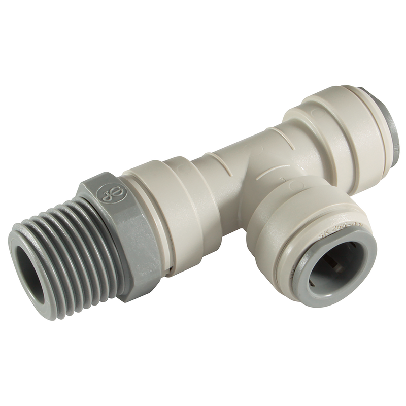 SWLRUN TEE BSPT TUBE O/D 5/16 BSPT M 1/8