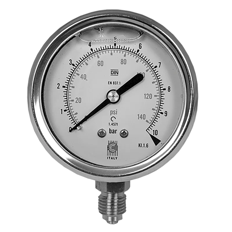 GLYCERINE GAUGES 63MM 1/4 BTM