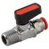 MINI BALL VALVE WITH 6MM PUSH-IN-1/4-M