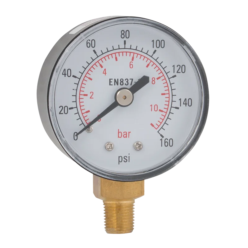 ABS P/GAUGE 50MM 0-16BAR 1/8in BACK ENTRY