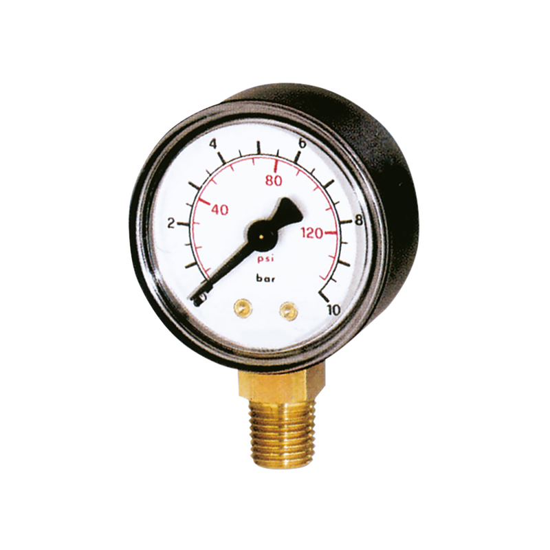 PRESSURE GAUGE 50MM DIA.0-2.0BAR 1/8
