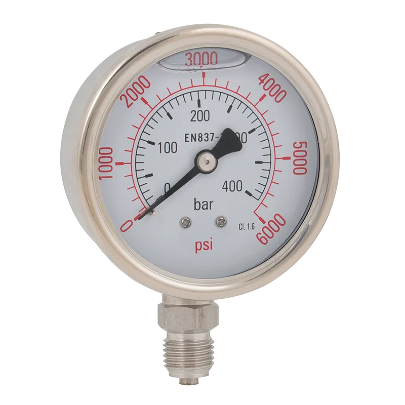 SS GAUGE 63MM DIA. 0-250 BAR/PSI G1/4