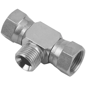 8505 BSPP SWIV F/F/M FIXED TEE 60 CONE