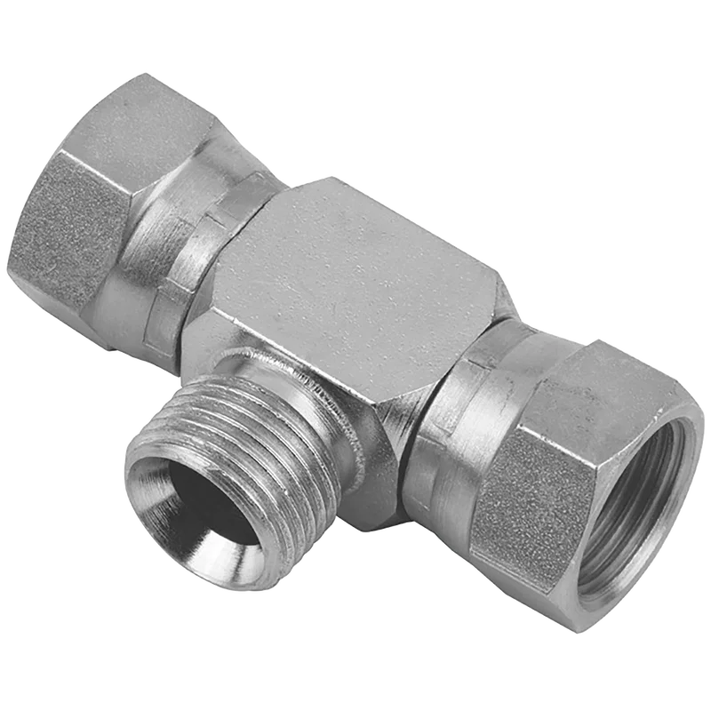 8505 BSPP SWIV F/F/M FIXED TEE 60 CONE