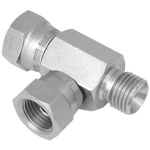 8503-BSP M/F/F SWIV TEE 60 CONE