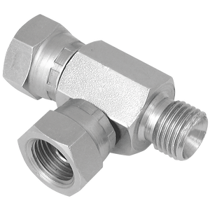 BSPP M/F/F SWIV TEE 60 CONE