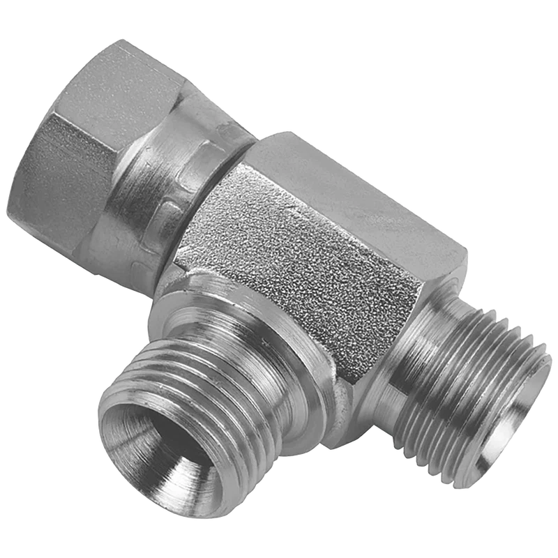 7503-BSPP SWIVEL TEE M/F/M 60 CONE