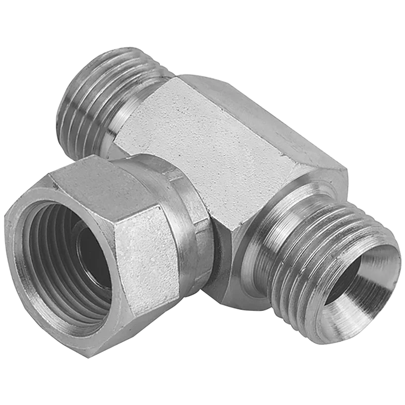 7053-BSPP M/M/F SWIV TEE 60 CONE