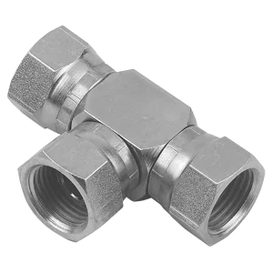 8053-BSP FEM SWIVEL EQUAL TEE 60 CONE