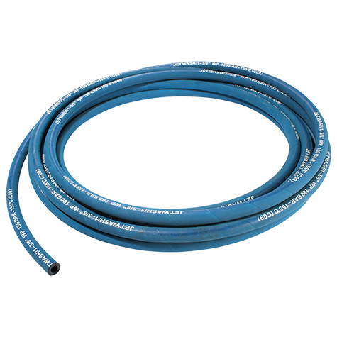 1/4 BLUE JETWASH HOSE - 1 WIRE 1MTR
