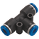 06MM X 04MM OD UNEQUAL TEE PUSHIN
