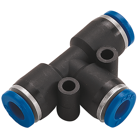 12MM X 08MM OD UNEQUAL TEE PUSHIN