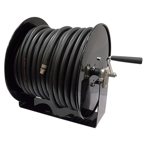 MANUAL REWIND HOSE REEL C/W AIR/WAT HOSE