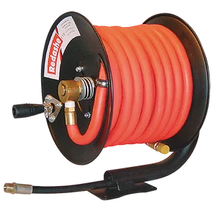 MANUAL REWIND HOSE REEL C/W AIR/WAT HOSE