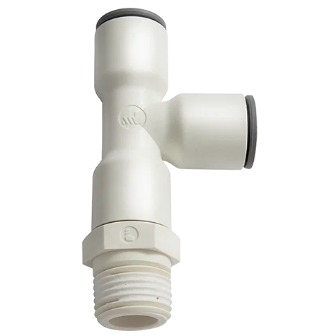 10MM OD X 1/4 BSPT MALE LIQUIFIT RUN TEE