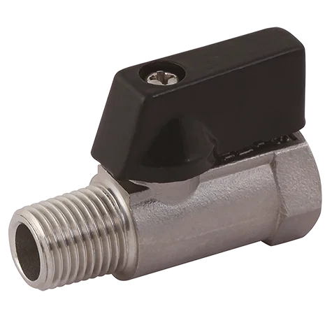 3/8 BSPT MALE/FEM MINI BALL VALVE 316