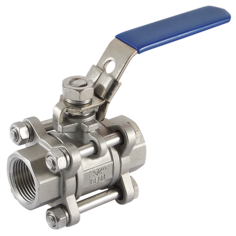 1/4 BSP FEM BALL VALVE 316 3-PIECE